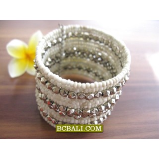 Bali Beads Cuff Bracelets Free Shipping Package